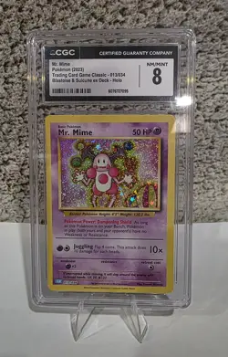 CGC 8 Mr. Mime Trading Card Game Classic 013/034 2023 Classic Collection Holo - Image 1