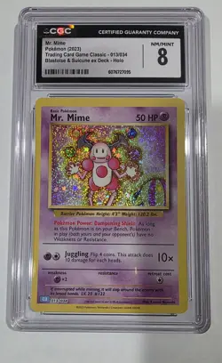 CGC 8 Mr. Mime Trading Card Game Classic 013/034 2023 Classic Collection Holo - Image 2