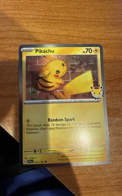 Pikachu - (Cosmo Holo) 051/162 Miscellaneous Cards & Products Holo - Image 1