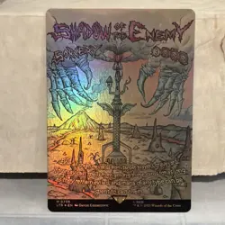 Shadow of the Enemy 0735 Foil MTG LTR NM Pack Fresh Poster Card - Image 1