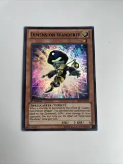 ZTIN-EN010 Dimension Wanderer Super Rare 1st Edition Mint YuGiOh Card - Image 1