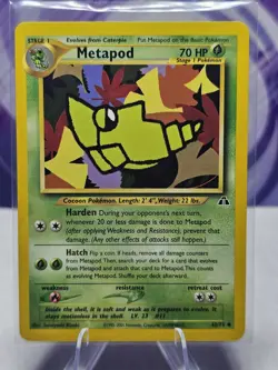 Metapod 42/75 Pokemon Uncommon Neo Discovery Card LP - Image 1