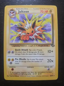 🔥🔥Jolteon 20/64 Jungle Non-Holo Rare Pokemon Card NM/MT🔥🔥 - Image 3
