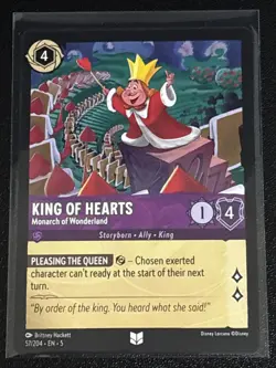 Disney Lorcana Alice in Wonderland Theme 3 Card Lot White Rabbit/King of Hearts - Image 4