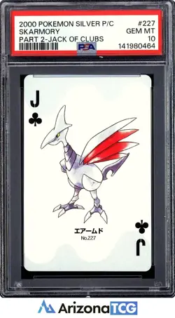 Pokemon 2000 Skarmory 227 Silver Playing Card Japanese GEM MINT PSA 10 - Image 1