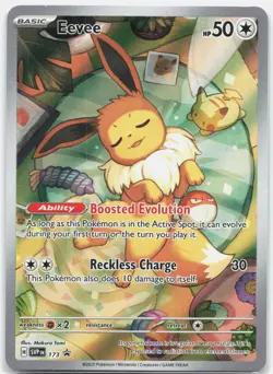 Eevee Promo SV: Scarlet & Violet Promo Cards SVP Colorless Holo 173 2023 HP/DMG - Image 1