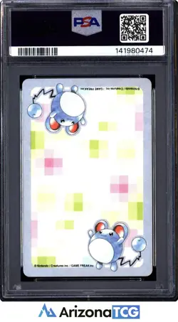 Pokemon 2000 Cyndaquil 155 8 Of Diamonds Silver Playing Card Japanese PSA 10 - Image 2