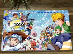 Cute Digimon Duel Playmat CCG DTCG Mat Pad Trading Card Game Mat Free Bag - Image 1
