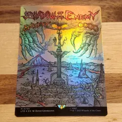 1x Shadow of the Enemy, Poster Borderless Foil, Lord of the Rings 0735, MTG LP 1 - Image 1