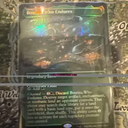 MTG Magic the gathering Boseiju Who Endures Borderless Foil nm - Image 2