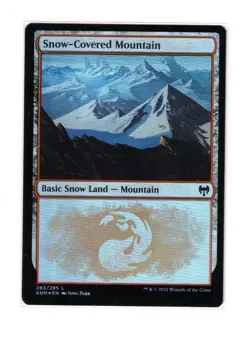 MTG - NM Foil - Snow-Covered Mountain - Kaldheim 283 - Image 1