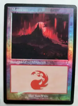 MTG - Innistrad Remastered: Mountain (295) - Retro Land Common Foil - Near Mint - Image 1