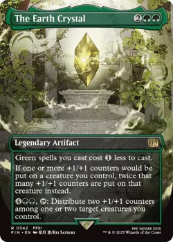 FOIL The Earth Crystal (FIN-342) - FINAL FANTASY (Borderless) - Magic The Gather - Image 1