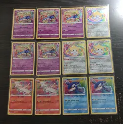 Pokemon Shining Fates & Vivid Voltage Amazing Rare Holo Lot of (12) Cards - Image 1