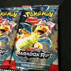 5x Pokemon TCG Paradox Rift Booster Packs Scarlet & Violet 5 Packs - Image 4