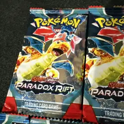 5x Pokemon TCG Paradox Rift Booster Packs Scarlet & Violet 5 Packs - Image 5