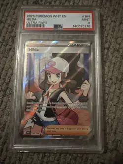 2025 POKEMON WHT EN-WHITE FLARE ULTRA RARE #164 HILDA PSA 9🔥📈 - Image 2