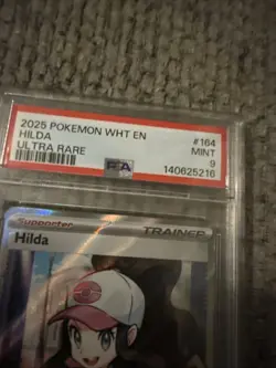 2025 POKEMON WHT EN-WHITE FLARE ULTRA RARE #164 HILDA PSA 9🔥📈 - Image 5