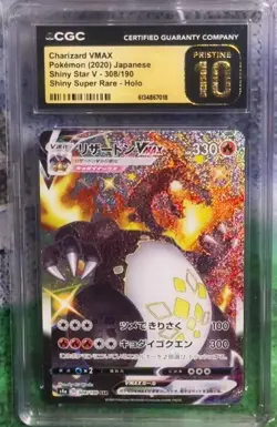 Pokemon CGC Pristine 10 Japanese Charizard VMAX Full Art From Shiny Star V - 308 - Image 1