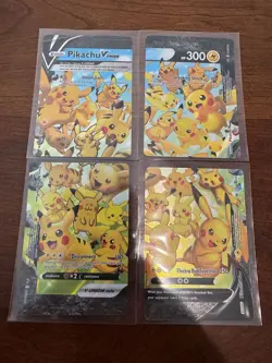 Pikachu V-UNION 4-Card Set Holo English 2021 139 140 141 142 /159 Pokemon TCG - Image 1