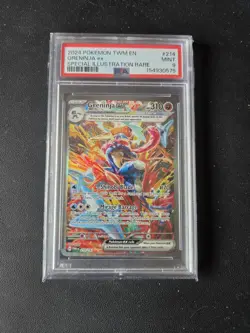 Pokemon Greninja ex Special Illustration Rare Holo 214/167 PSA 9 - Image 1