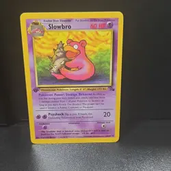 Pokemon TCG Slowbro Fossil 43/62 Uncommon 1st Edition 1999 English - Image 1