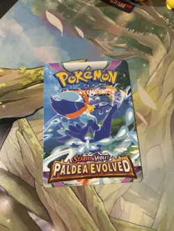 Paldea Evolved Trainer Tips Card Pokemon Quaquaval NM - Image 1