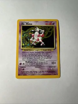 Mr. Mime Jungle 6/64 Holo Pokemon 1999 Wizards - Image 1