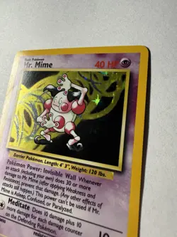 Mr. Mime Jungle 6/64 Holo Pokemon 1999 Wizards - Image 2