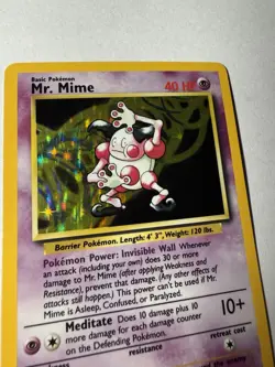 Mr. Mime Jungle 6/64 Holo Pokemon 1999 Wizards - Image 3