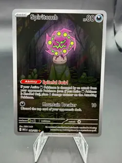 Pokemon TCG Spiritomb 148/132 Me01: Mega Evolution Holo Illustration Rare NM - Image 1