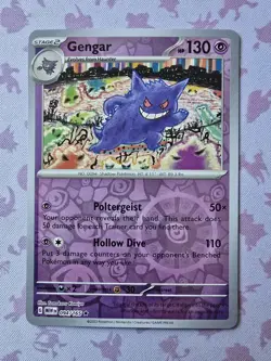 Gengar 094/165 Reverse Holo Pokemon SV:151 English Near Mint #34 - Image 1