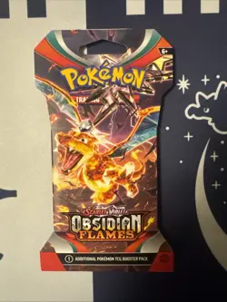 Pokemon TCG Scarlet & Violet Obsidian Flames Sleeved Booster Pack - Image 1