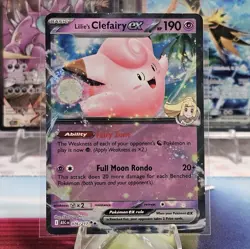 Lillie's Clefairy ex 076/217 Double Rare Holo ME: Ascended Heroes Pokemon TCG NM - Image 1
