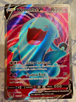 Pokemon TCG - Swsh01: Sword & Shield Holo Wobbuffet V (Full Art) 191/202 - Image 1