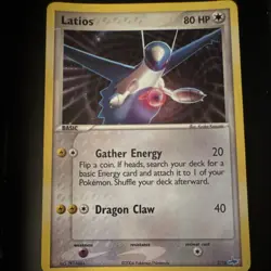 Pokemon TCG Latios 2/10 EX Trainer Kit 1 Blue Reverse Holo Common 80 HP 2004 - Image 1
