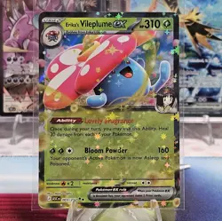 Erika's Vileplume ex 003/217 Double Rare Holo ME: Ascended Heroes Pokemon NM/M - Image 1
