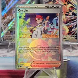 Crispin 105/131 Pokeball Reverse Holo SV: Prismatic Evolutions Pokemon TCG NM/M - Image 1