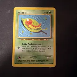 Pokemon Weedle 70/75 Unlimited Common Neo Discovery D10 - Image 1