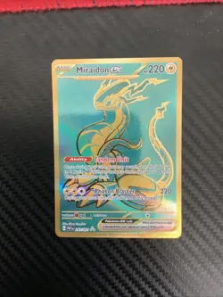Miraidon Ex 243/091 Pokemon Paldean Fates Hyper Rare NM - Image 1