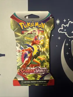 Pokemon TCG One Sleeved Booster Pack Scarlet and Violet Base Set - Image 1