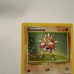 Hitmonchan 7/102 Holo Rare Pokemon Card Original Base Set WOTC 1999 TCG - Image 3