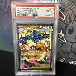 Pokemon Mega Dragonite ex #271 Ascended Heroes Mega Attack Rare PSA 10 Holo - Image 1