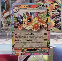 Flareon ex 014/131 Double Rare Holo SV: Prismatic Evolutions Pokemon TCG NM/M - Image 1