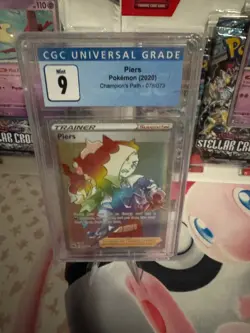 Pokemon Champions Path (2020) CGC Mint 9 Piers (078/073) Secret Rare - Image 1