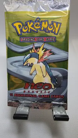 🔥🔥 Pokemon TCG Neo Genesis Unlimited Booster Pack 🔥🔥🐊 Feraligatr Artwork - Image 2
