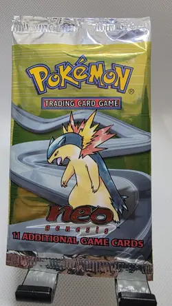 🔥🔥 Pokemon TCG Neo Genesis Unlimited Booster Pack 🔥🔥🐊 Feraligatr Artwork - Image 3