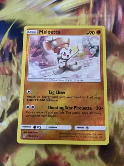 Meloetta 123/236 Rare Unified Minds Pokemon Reverse Holo Near Mint - Image 1