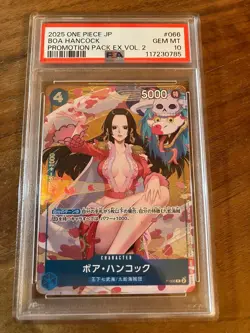PSA10 Boa Hancock P-066 Promotion Pack Ex. Vol. 2 One Piece Card 2025 Japan - Image 1