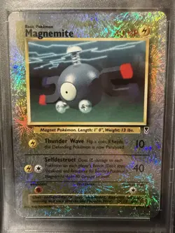 2002 Pokemon TCG Legendary Collection Magnemite #80/110 Reverse Holo PSA 9 - Image 2